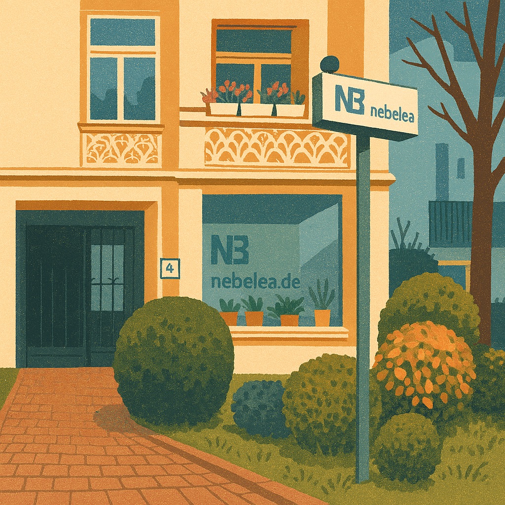 B&uuml;ro von schr&auml;g vorne von Nico